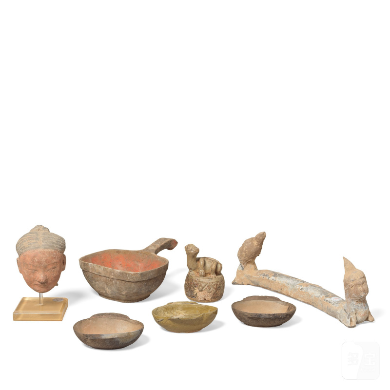 漢 陶器雜項一組 | A VARIED GROUP OF EARLY POTTERY WARES